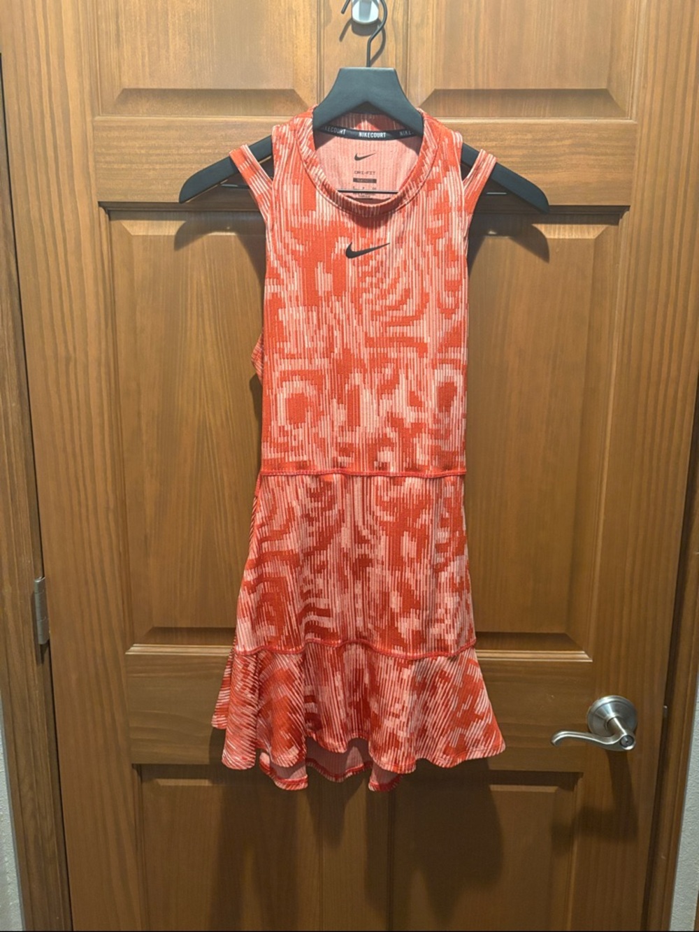 Orange Patterned Nike Tennis Dress